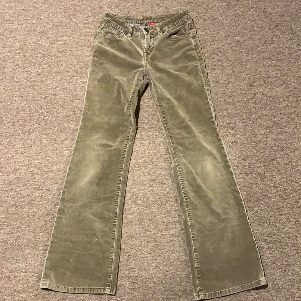 Jag Jeans size 2, brown/green corduroy jeans